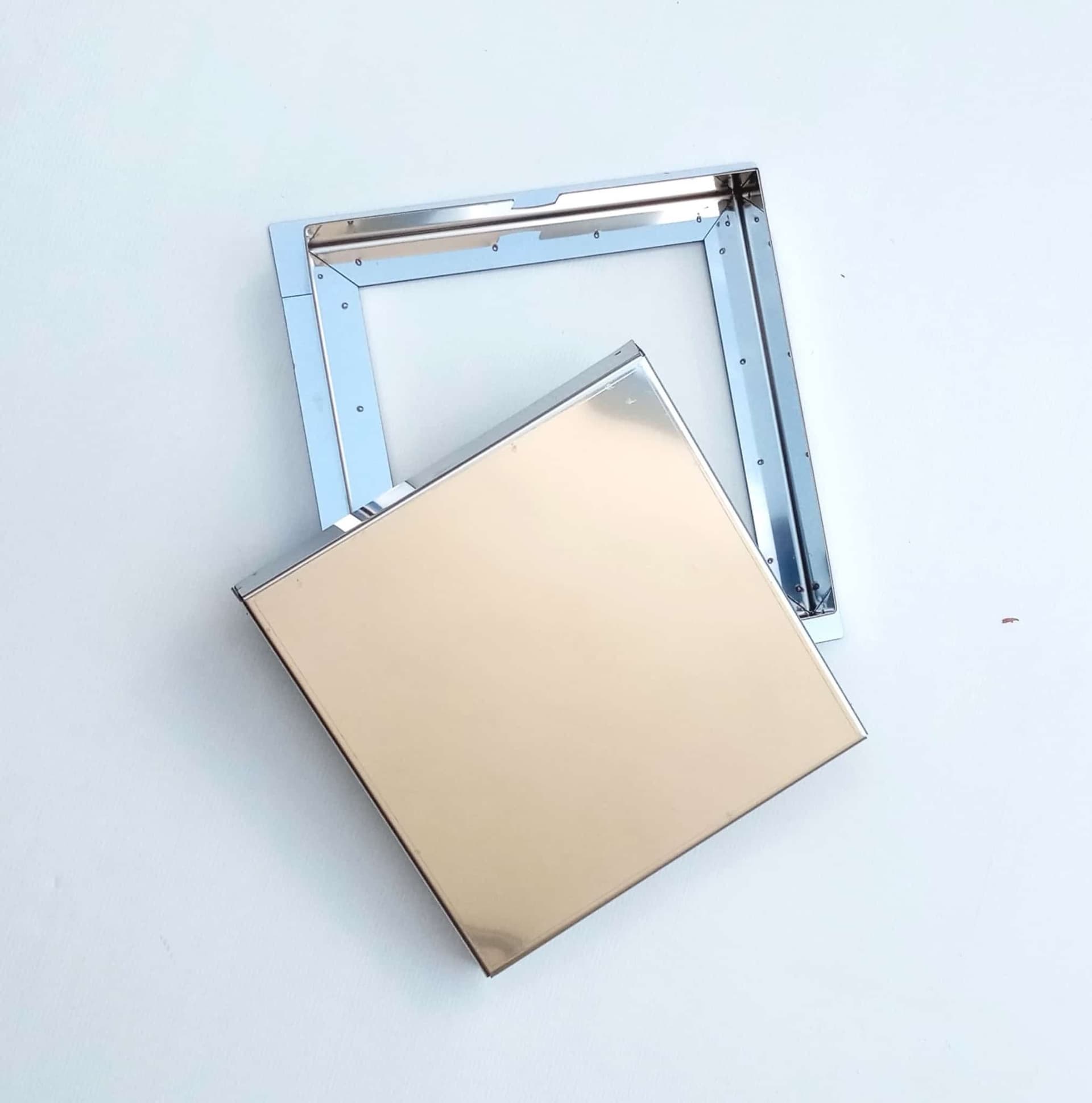 Sigillo 200 x 200 x H 80mm chiusino di acciaio inox pesante da incasso in Drenaggio Aloiserw.com - Altomonte, commercioVirtuoso.it
