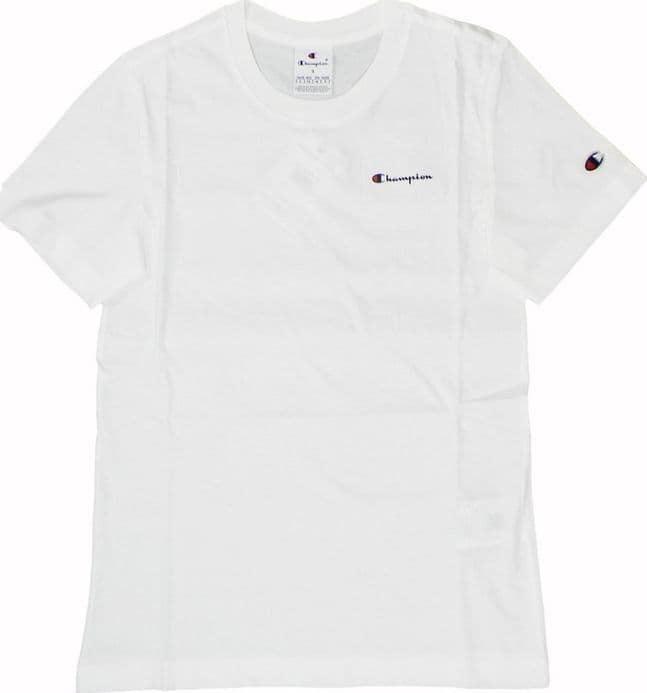 Champion TEE Light Cotton Jersey Donna Logo Piccolo Cotone  Bianco
