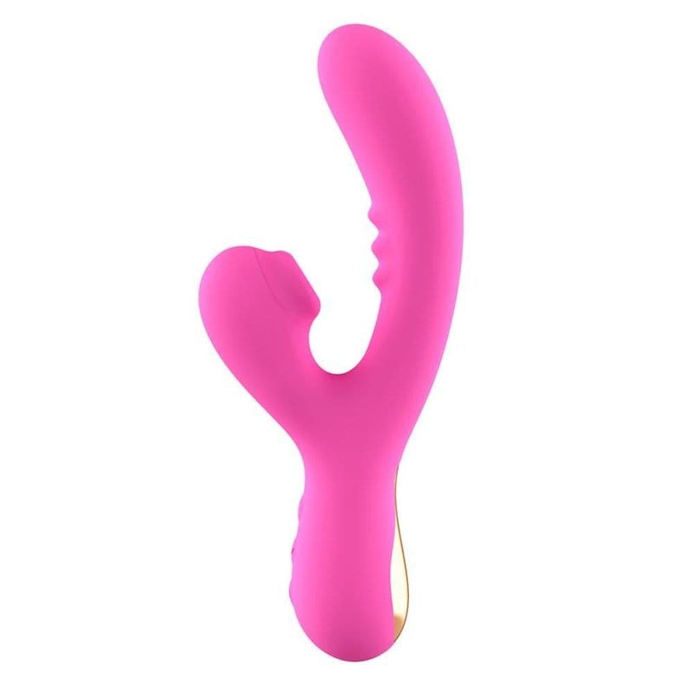 Vibratore Rabbit doppio silicone FUCSIA 22,2 cm ACTION NO.TWENTY in Vibratori G-Spot Sexy Tentazioni - Siracusa, commercioVirtuoso.it
