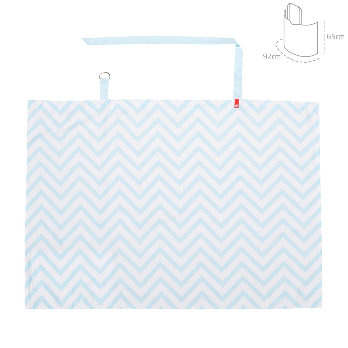 Coperta Allattamento Be Zigzag Azzurro 92X65X1 Cm Cambrass