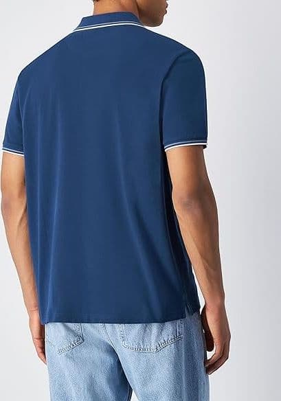 Champion POLO M/M Light Cotton Pique uomo Cotone blu in Polo 3A Moda Mare Sport - Bellaria Igea Marina, commercioVirtuoso.it