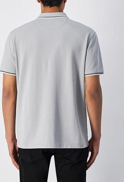 Champion POLO M/M Light Cotton Pique uomo Cotone Grigio Chiaro in Polo 3A Moda Mare Sport - Bellaria Igea Marina, commercioVirtuoso.it