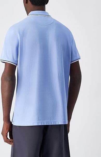 Champion POLO M/M Light Cotton Pique uomo Cotone Azzurro in Polo 3A Moda Mare Sport - Bellaria Igea Marina, commercioVirtuoso.it
