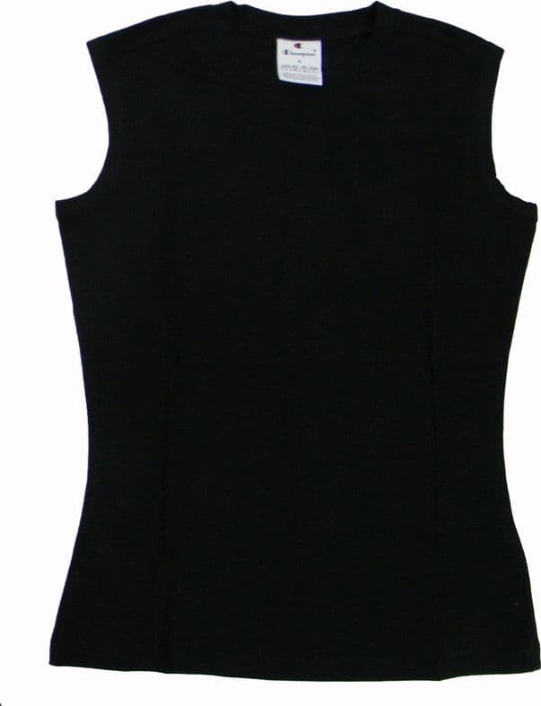 Champion TANK Fine Stretch Jersey donna Nero