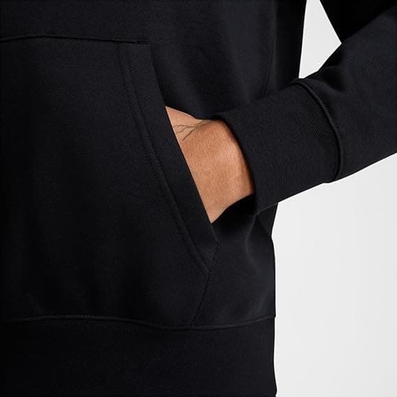 Nike Sportswear Club Fleece, Felpa con Cappuccio Uomo, Nero (Black/Black/White) in Felpe con cappuccio 3A Moda Mare Sport - Bellaria Igea Marina, commercioVirtuoso.it