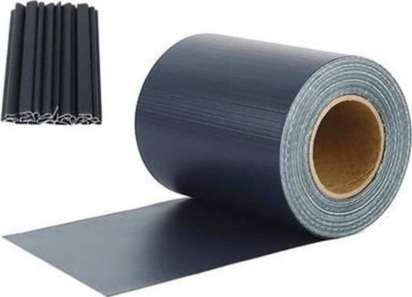 STRISCIA OMBREGGIANTE FRANGISOLE PVC + 20 CLIPS - cm.19h. X mt.35 GRIGIO SCURO in prodotto EuroStore07 - Alatri, commercioVirtuoso.it