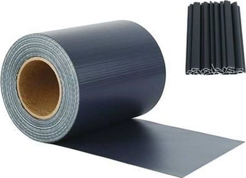 STRISCIA OMBREGGIANTE FRANGISOLE PVC + 20 CLIPS - cm.19h. X mt.35 GRIGIO SCURO in prodotto EuroStore07 - Alatri, commercioVirtuoso.it