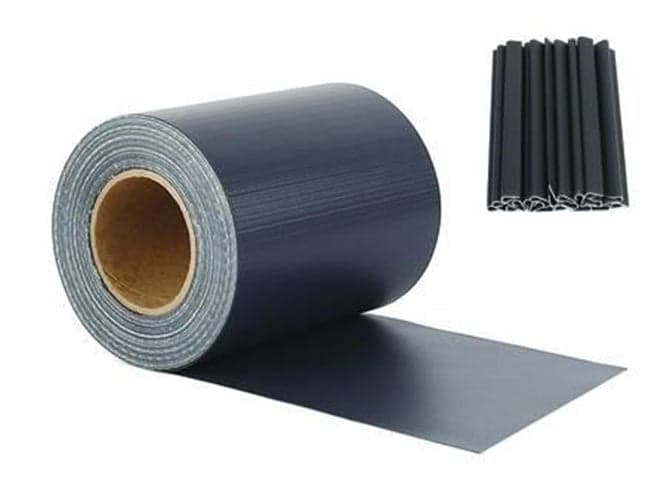 STRISCIA OMBREGGIANTE FRANGISOLE PVC + 20 CLIPS - cm.19h. X mt.35 GRIGIO SCURO in prodotto EuroStore07 - Alatri, commercioVirtuoso.it