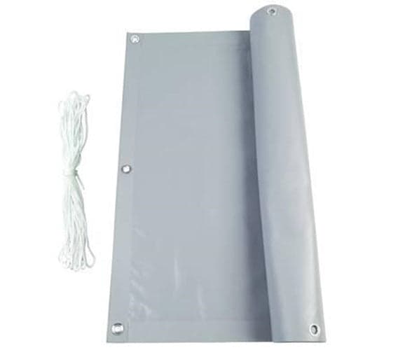 STUOIA OMBREGGIANTE PVC CON CORDA - mt.6x0,90h. COLORE GRIGIO CHIARO