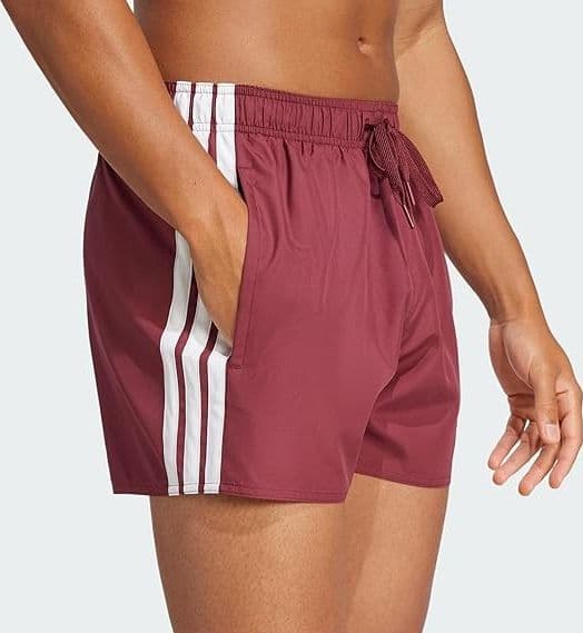 adidas 3-Stripes Uomo Swim Shorts 3-Inch - Burgundy in Pantaloncini e calzoncini 3A Moda Mare Sport - Bellaria Igea Marina, commercioVirtuoso.it