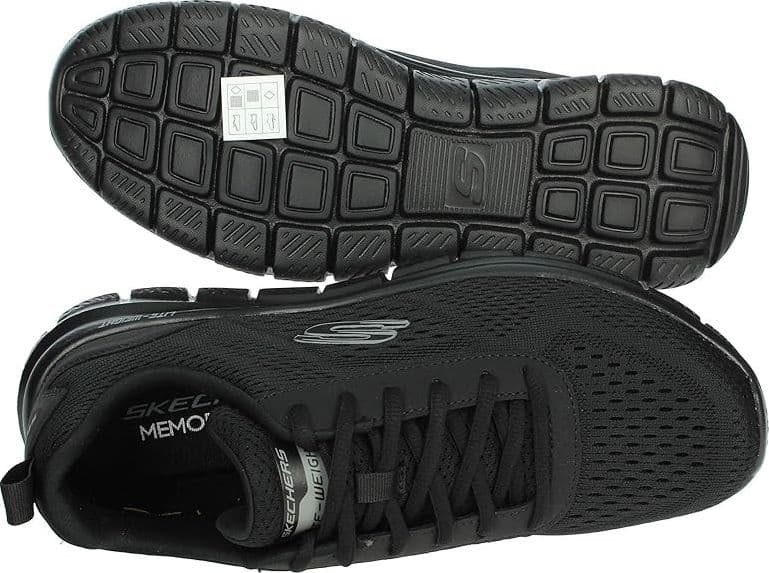 Skechers Track Leshur, Scarpe da Ginnastica Uomo, Rete Sintetica Nero in Sneaker casual 3A Moda Mare Sport - Bellaria Igea Marina, commercioVirtuoso.it