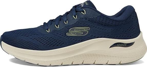 Skechers Arch Fit 2.0, Sport Uomo, Navy Mesh Sintetico in Sneaker casual 3A Moda Mare Sport - Bellaria Igea Marina, commercioVirtuoso.it