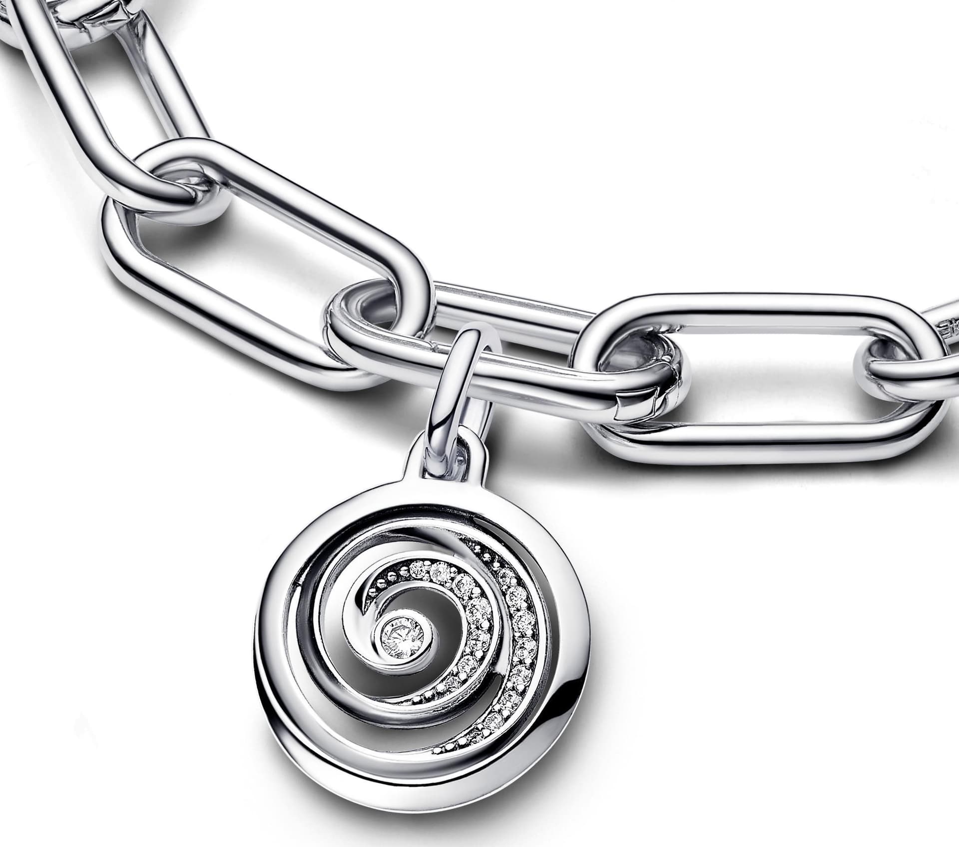 PANDORA - Charm Medallion Gratitude Spiral Pandora me in Bead Charm Alba Gioielli - Casoria, commercioVirtuoso.it