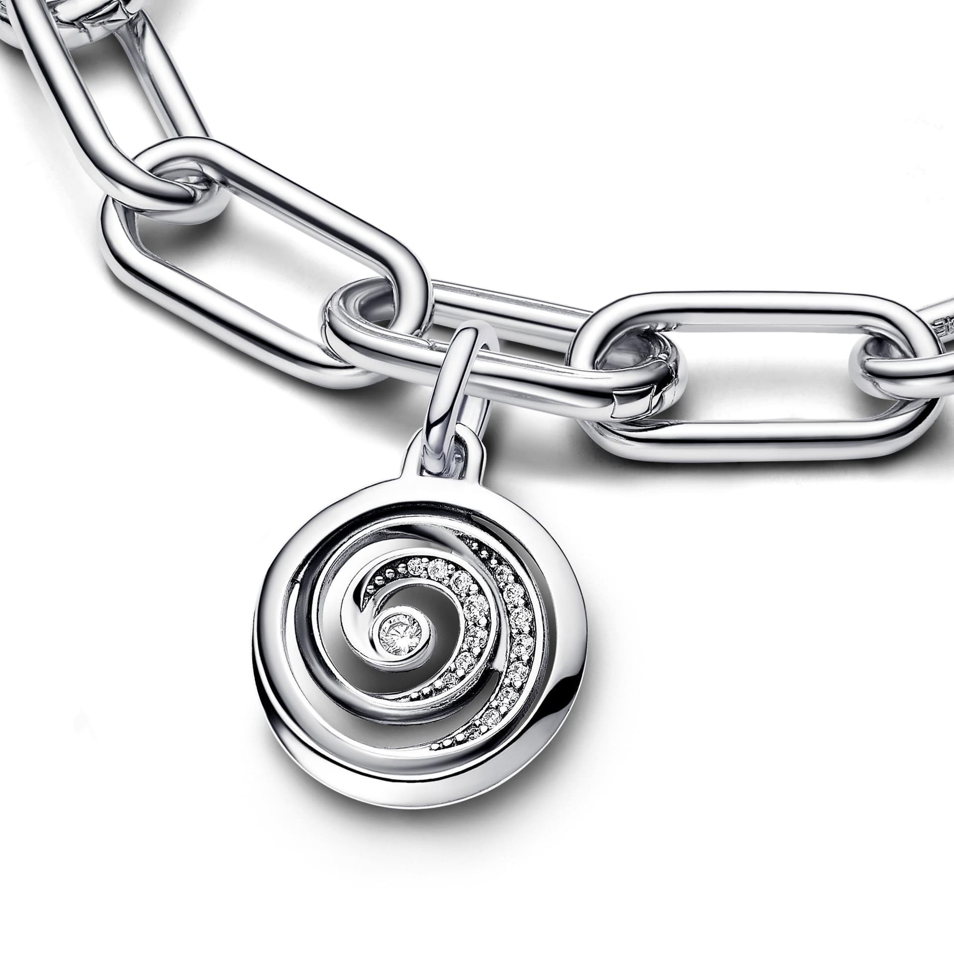 PANDORA - Charm Medallion Gratitude Spiral Pandora me in Bead Charm Alba Gioielli - Casoria, commercioVirtuoso.it