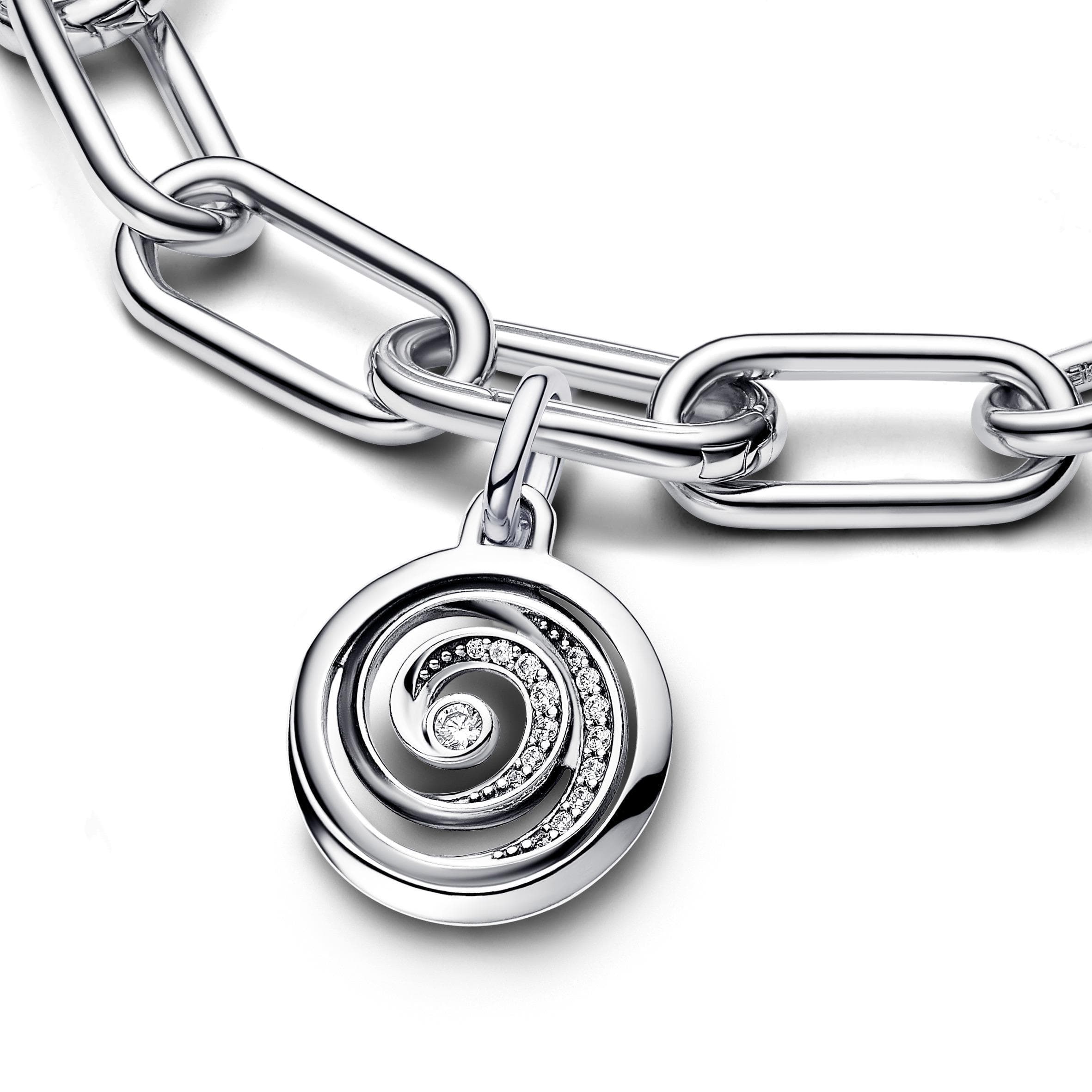 PANDORA - Charm Medallion Gratitude Spiral Pandora me in Bead Charm Alba Gioielli - Casoria, commercioVirtuoso.it