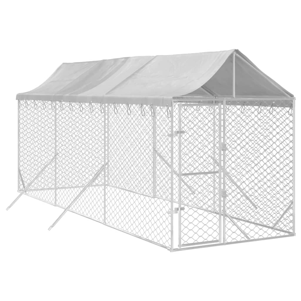 Cuccia Per Cani Gatti da Esterno Tetto Argento Acciaio Zincato 2x6x2,5 m in Casette per cani Esplodia - Napoli, commercioVirtuoso.it