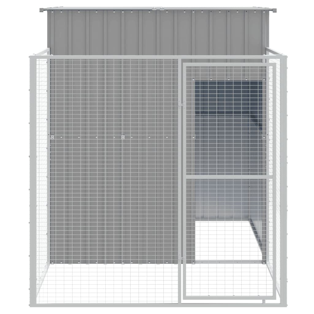 Cuccia Casetta per Cani Gatti Corsa Grigio Chiaro 165x251x181 cm Acciaio Zincato in Casette per cani Esplodia - Napoli, commercioVirtuoso.it
