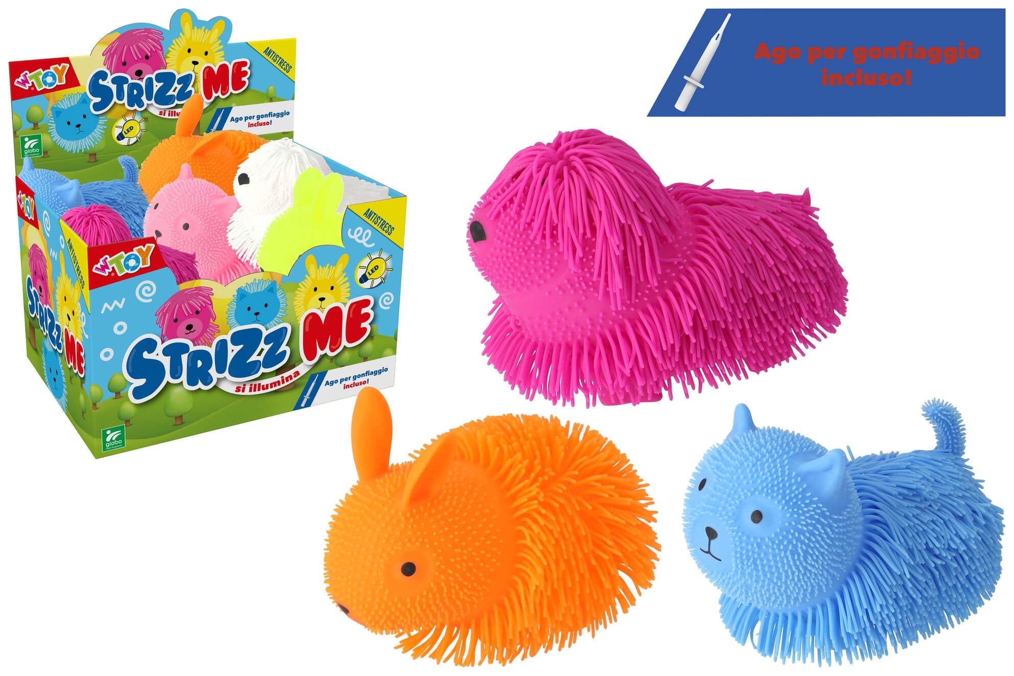 Strizz Me Animale 19cm Gonfiabile con Luce 3 Assortimenti in Oggettistica Save The Money - Rimini, commercioVirtuoso.it