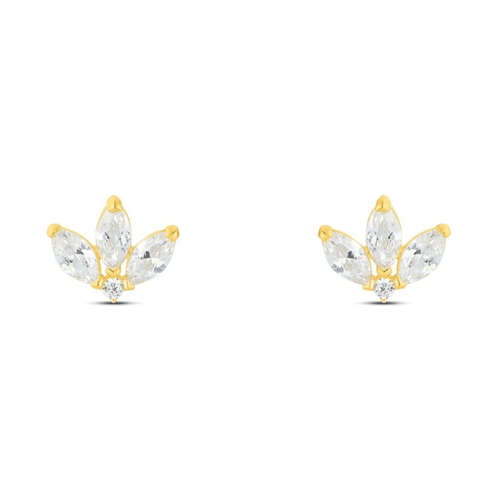 Stroili  -  Orecchini Lobo Bon Ton Oro Giallo Cubic Zirconia in Orecchini Alba Gioielli - Casoria, commercioVirtuoso.it