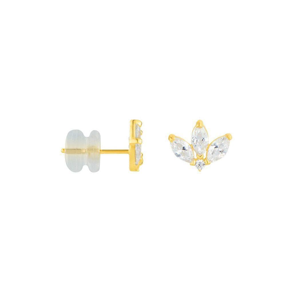 Stroili  -  Orecchini Lobo Bon Ton Oro Giallo Cubic Zirconia in Orecchini Alba Gioielli - Casoria, commercioVirtuoso.it