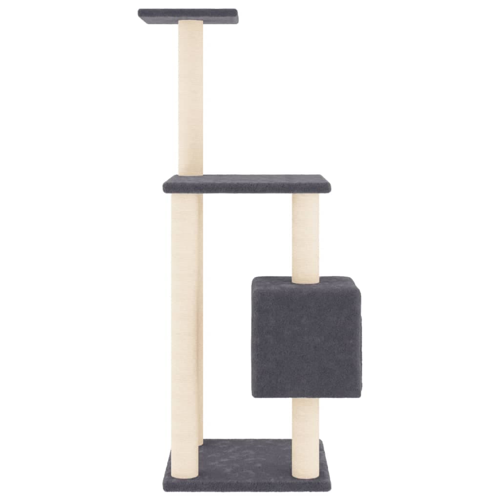 Albero per Gatti con Tiragraffi in Sisal Colore Grigio Scuro 104 cm in Alberi tiragraffi Esplodia - Napoli, commercioVirtuoso.it