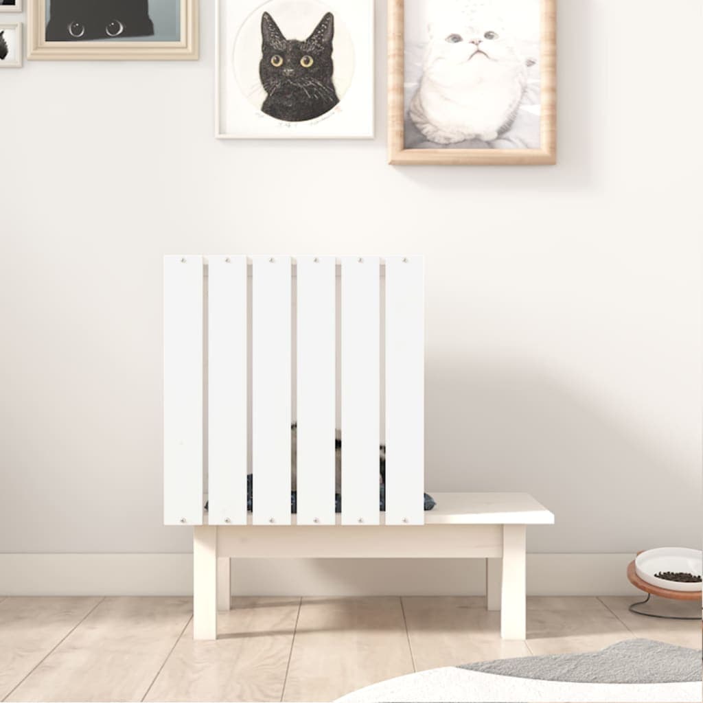 Casetta per Gatti Bianca 60x36x60 cm in Legno Massello di Pino in Contenitori per lettiere e cassette igieniche Esplodia - Napoli, commercioVirtuoso.it