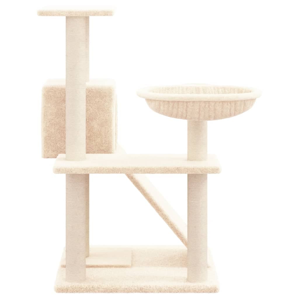 Albero per Gatti con Tiragraffi in Sisal Crema 82 cm Torre Tutti in Uno in Alberi tiragraffi Esplodia - Napoli, commercioVirtuoso.it