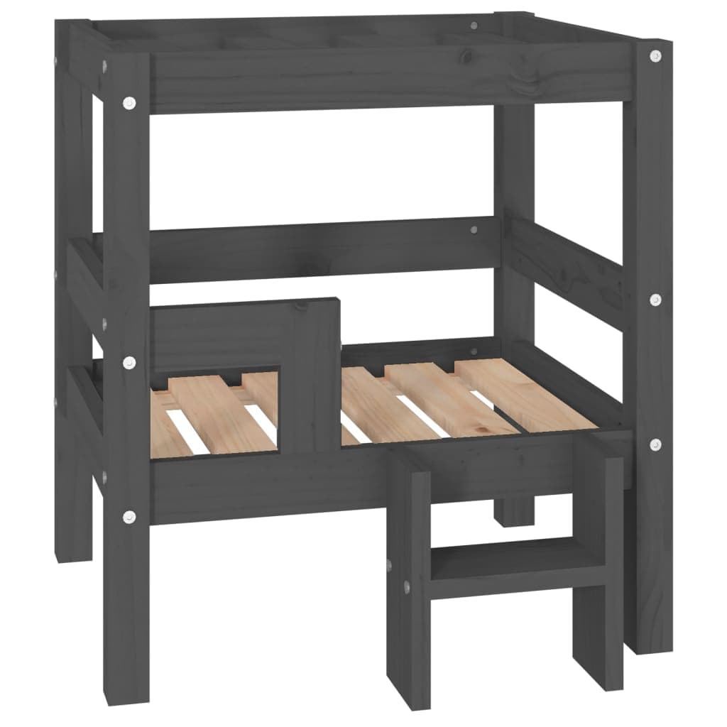 Cuccia per Cani Cuccetta 55,5x53,5x60cm in Legno Massello di Pino Grigio in Lettini Esplodia - Napoli, commercioVirtuoso.it