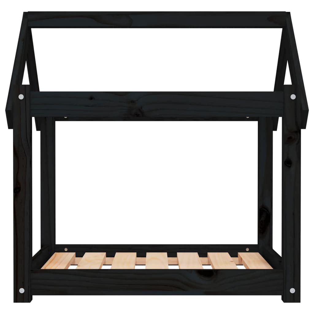 Cuccia per Cani Casetta 71x55x70 cm in Legno Massello di Pino Colore Nero in Casette per cani Esplodia - Napoli, commercioVirtuoso.it