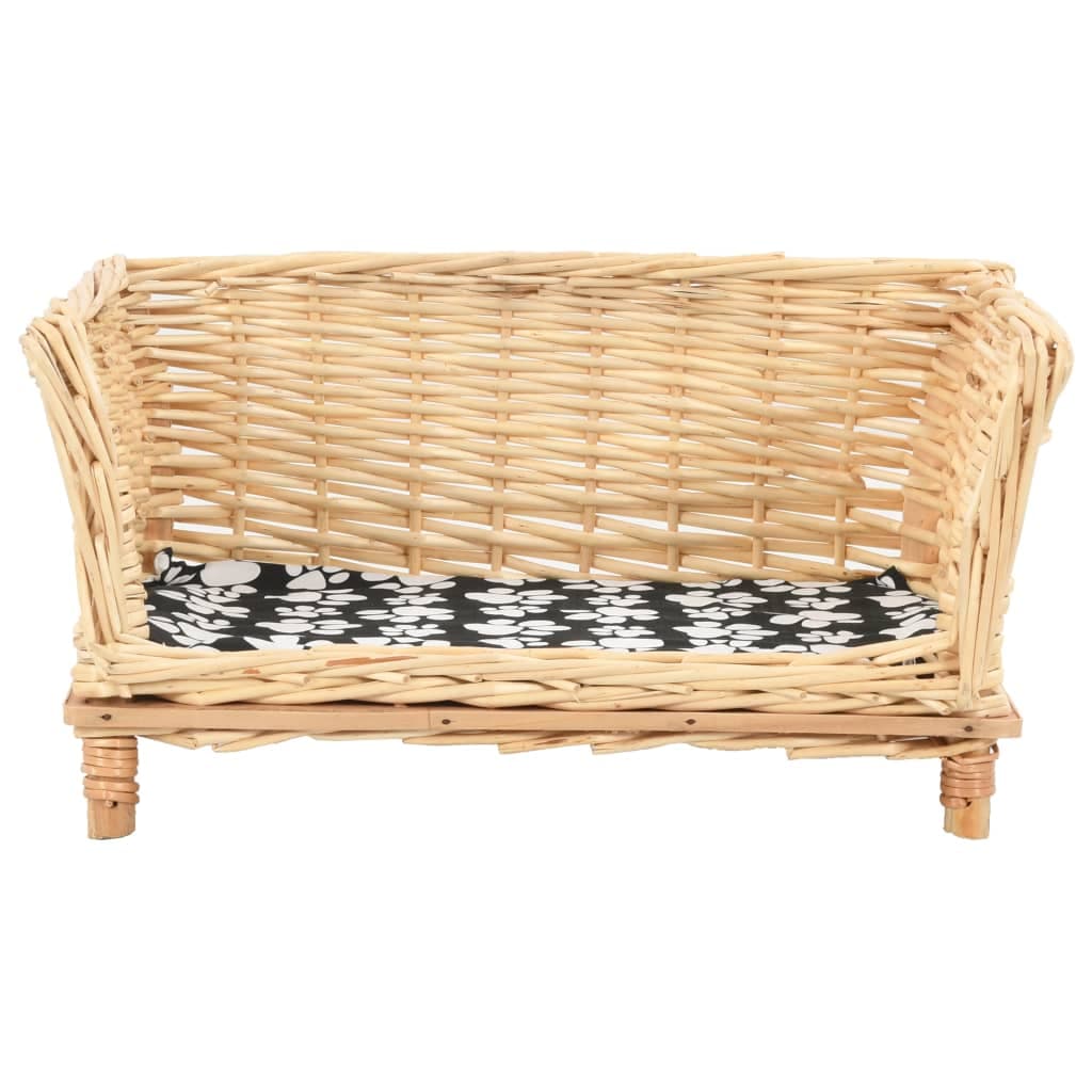 Cesta Cuccia per Cani Lettino con Cuscino Relax 50x33x30 cm Salice Naturale in Lettini Esplodia - Napoli, commercioVirtuoso.it