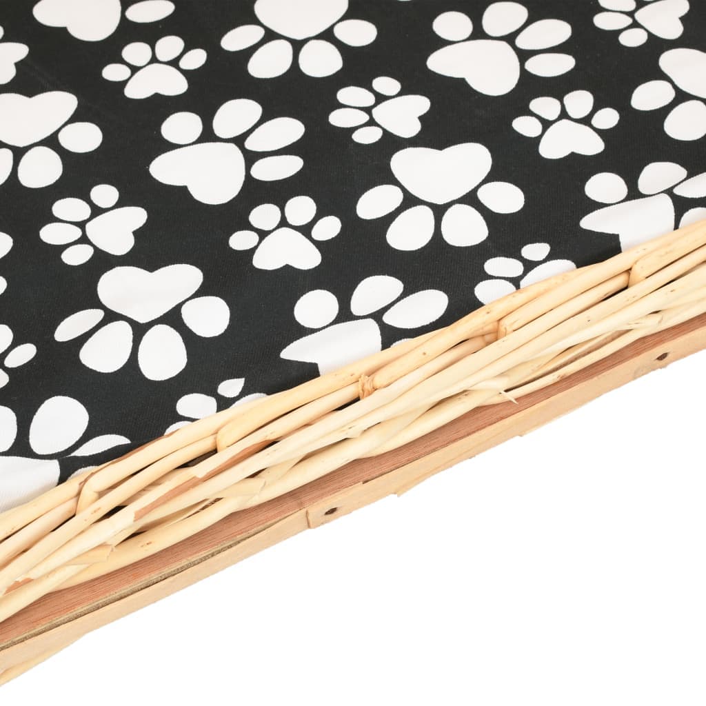Cesta Cuccia per Cani Lettino con Cuscino Relax 50x33x30 cm Salice Naturale in Lettini Esplodia - Napoli, commercioVirtuoso.it
