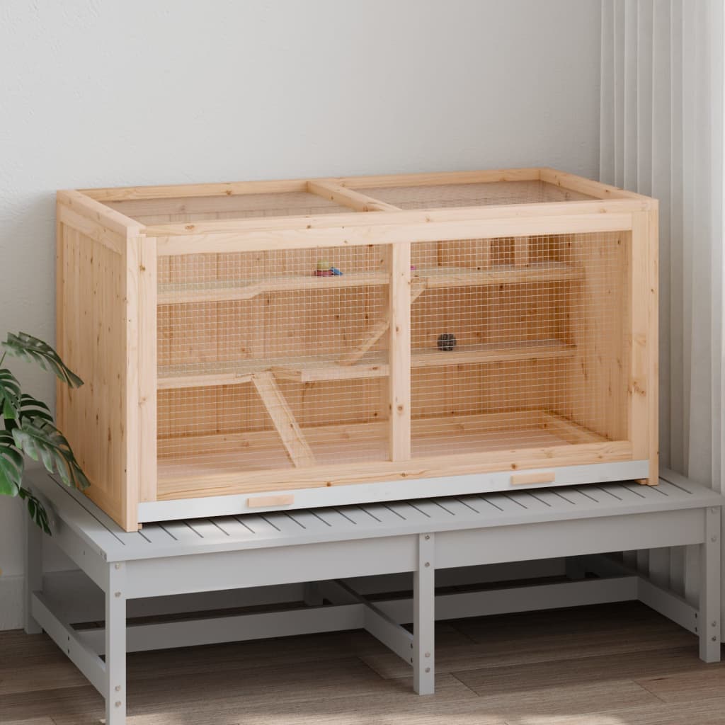 Gabbia per Criceti in Legno Massello di Abete Con Accessori 89,5x45x45 cm in Gabbie Esplodia - Napoli, commercioVirtuoso.it
