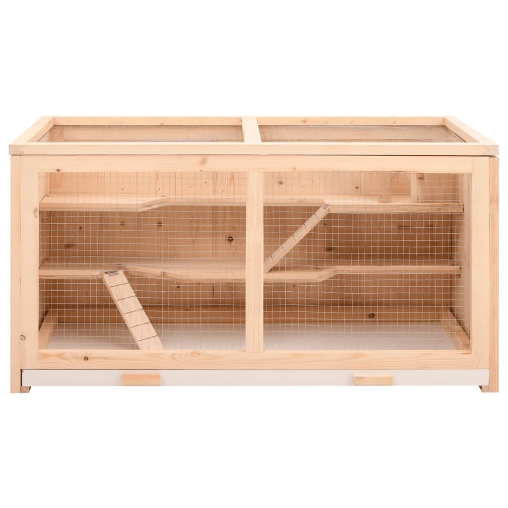 Gabbia per Criceti in Legno Massello di Abete Con Accessori 89,5x45x45 cm in Gabbie Esplodia - Napoli, commercioVirtuoso.it