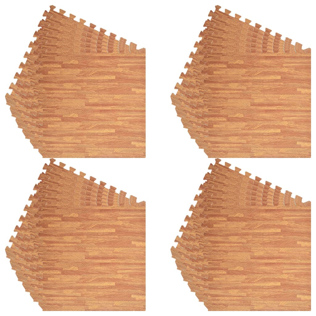 Tappetino a Incastro 24 pz 8,64 m² Venature Legno in Schiuma EVA Antiscivolo in Tappetini per ginnastica Esplodia - Napoli, commercioVirtuoso.it
