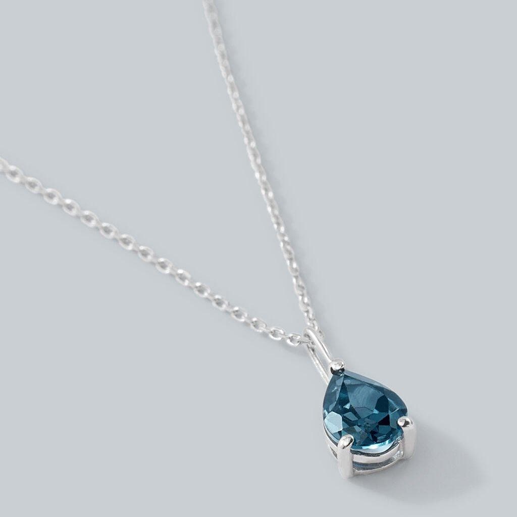 Stroili - Collana Punto Luce Amélie Oro Bianco Topazio