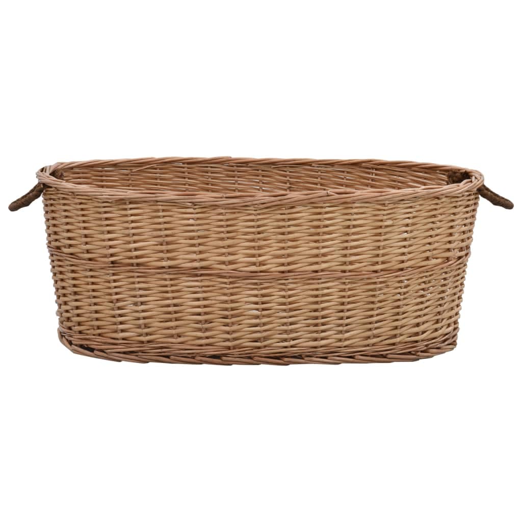 Cesta per Legna con Maniglie 88x57x34cm Salice Naturale in Cestini portalegna Esplodia - Napoli, commercioVirtuoso.it