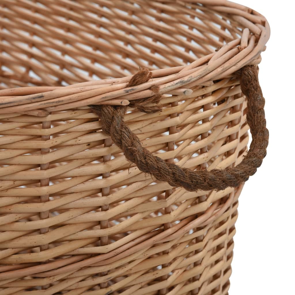 Cesta per Legna con Maniglie 88x57x34cm Salice Naturale in Cestini portalegna Esplodia - Napoli, commercioVirtuoso.it