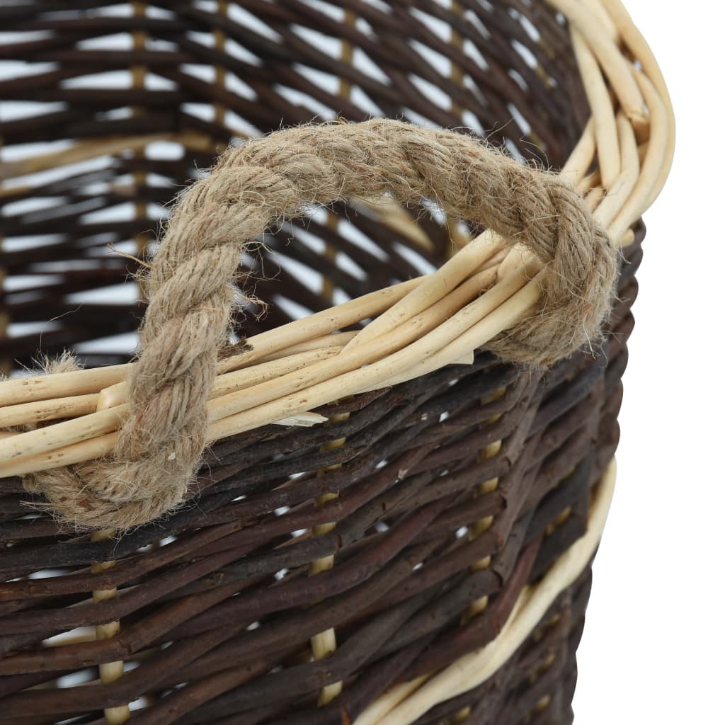 Cesta per Legna con Spallacci 44,5x37x50cm Salice Naturale in Cestini portalegna Esplodia - Napoli, commercioVirtuoso.it