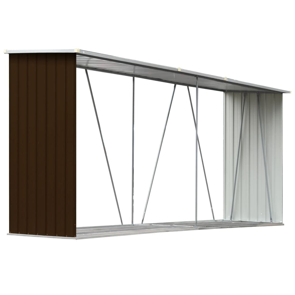Portalegna Capannone da Giardino in Acciaio Zincato 330x84x152cm Marrone in Capanni Esplodia - Napoli, commercioVirtuoso.it