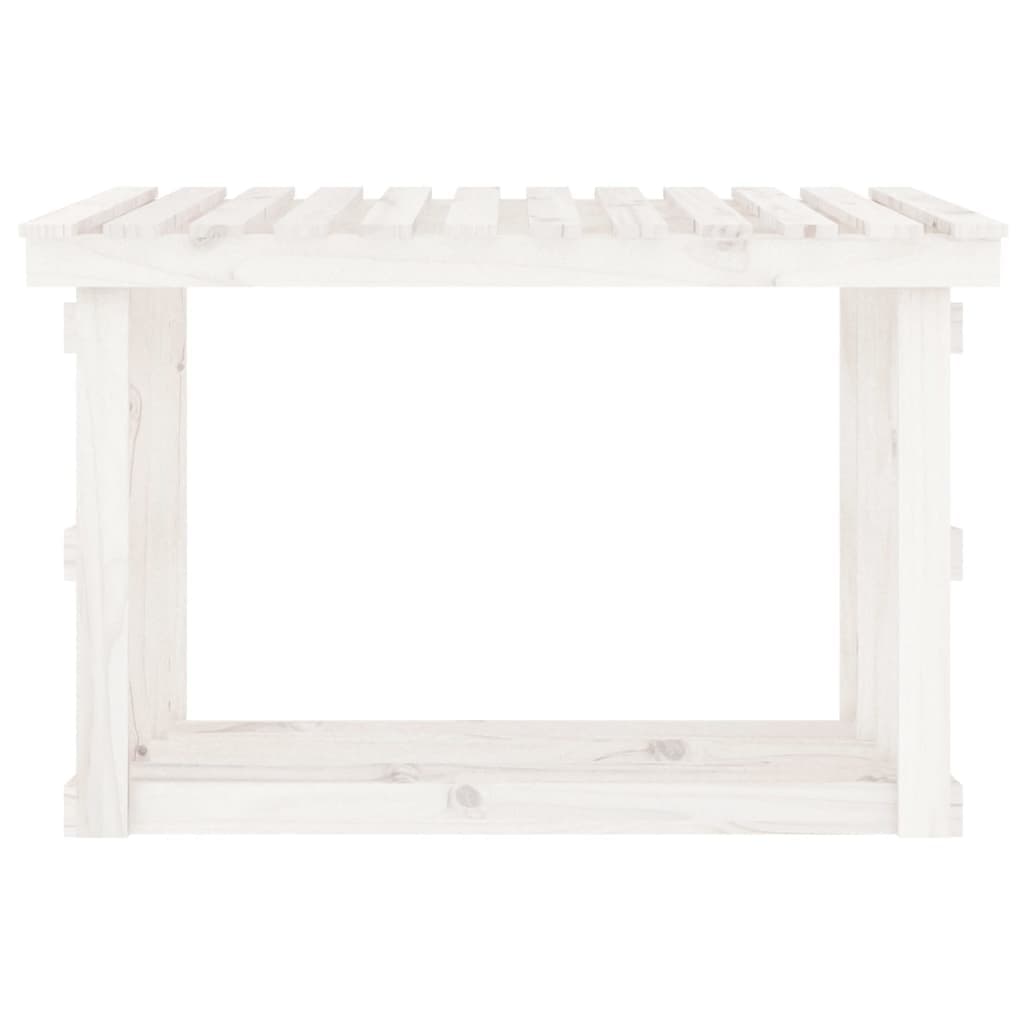 Portalegna Bianco 108x64,5x77 cm in Legno Massello di Pino in Cestini portalegna Esplodia - Napoli, commercioVirtuoso.it