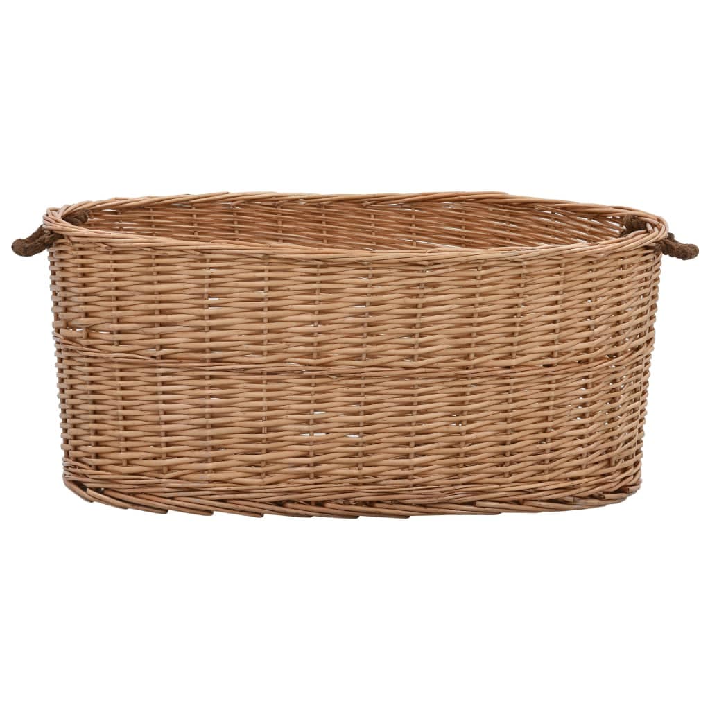 Cesta Porta Legna con Maniglie 78x54x34cm Salice Naturale in Cestini portalegna Esplodia - Napoli, commercioVirtuoso.it