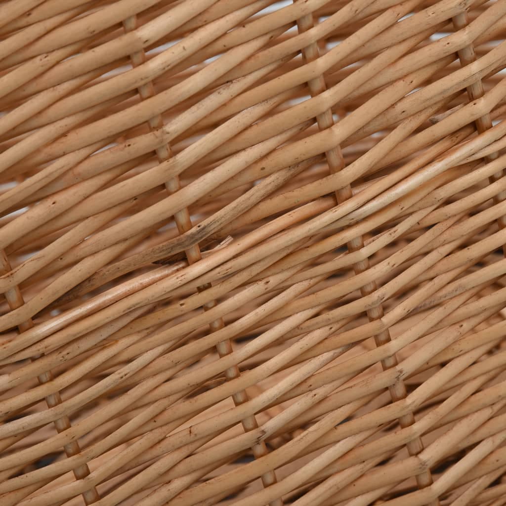 Cesta Porta Legna con Maniglie 78x54x34cm Salice Naturale in Cestini portalegna Esplodia - Napoli, commercioVirtuoso.it