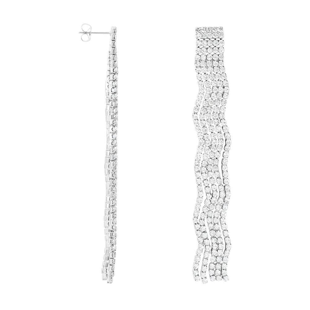 Stroili - Orecchini Pendenti Romantic Shine Metallo Cristallo