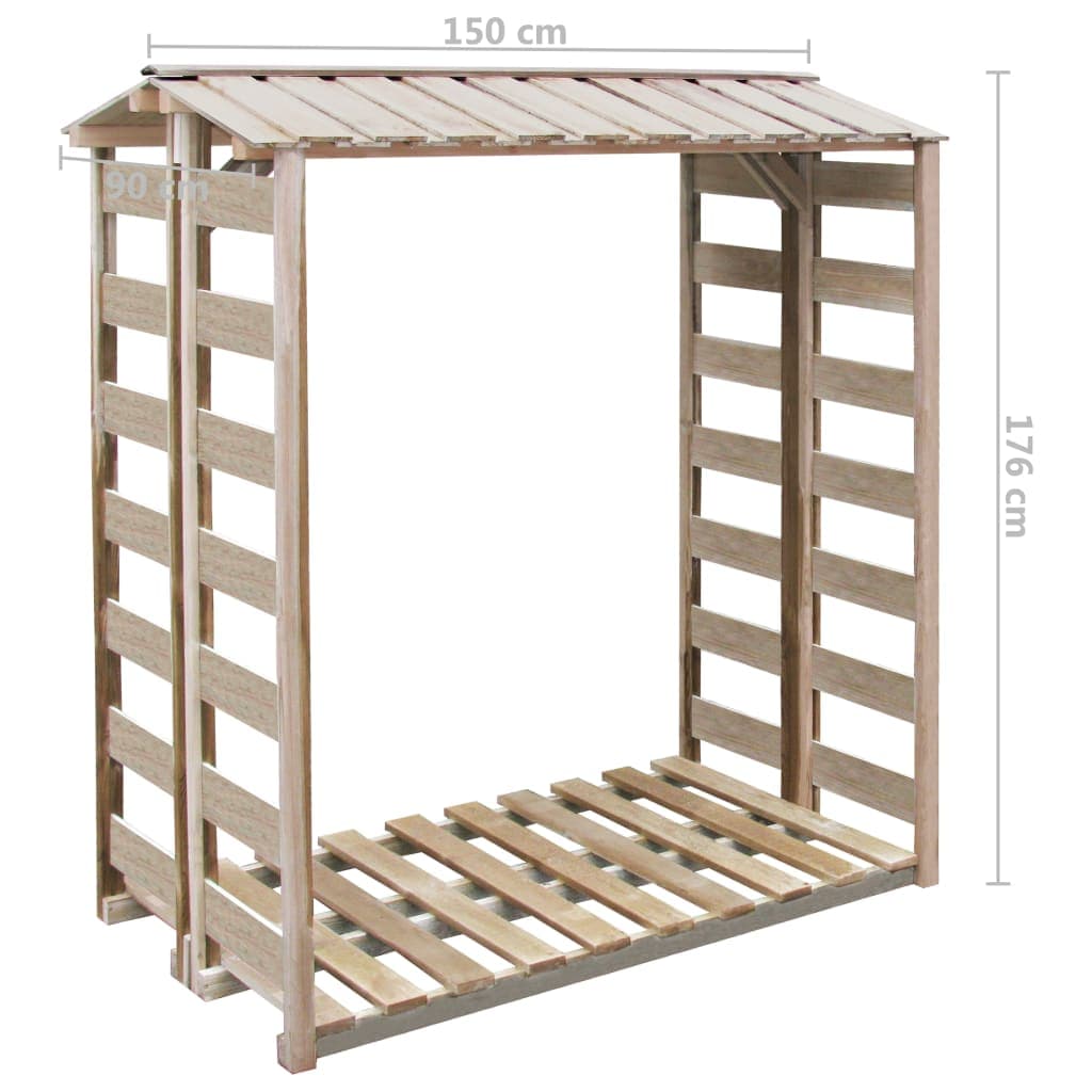 Portalegna Deposito per Legname Capanno 150x90x176 cm Pino Impregnato in Capanni Esplodia - Napoli, commercioVirtuoso.it