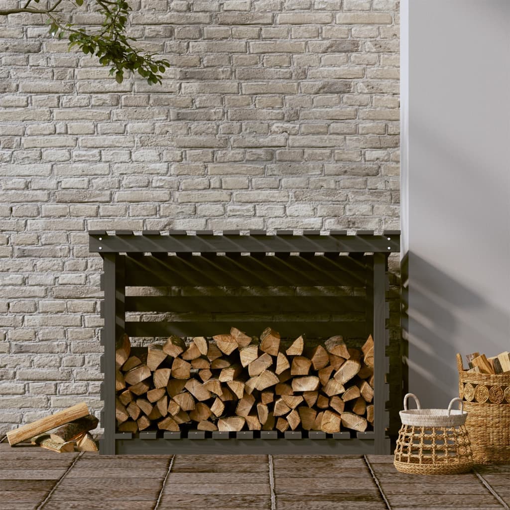 Portalegna Grigio 108x73x79 cm Portaceppi in Legno Massello di Pino in Culle portalegna Esplodia - Napoli, commercioVirtuoso.it