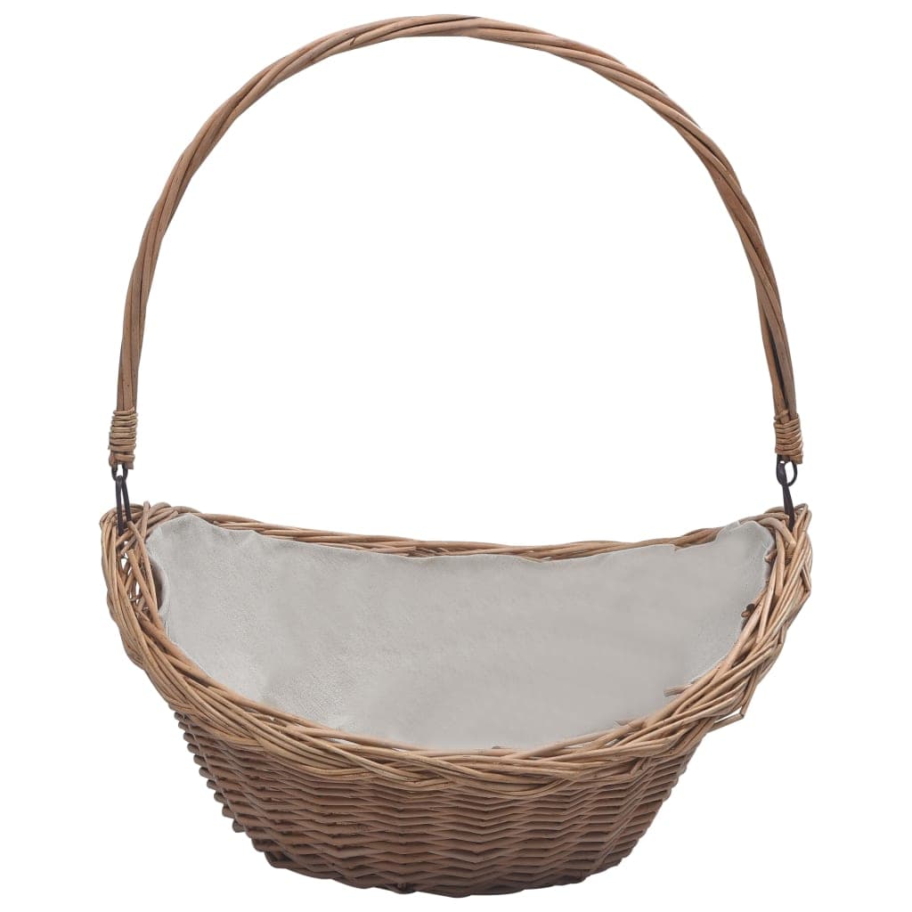 Cesta Legna da Ardere con Manico 57x46,5x52cm Marrone in Salice in Cestini portalegna Esplodia - Napoli, commercioVirtuoso.it