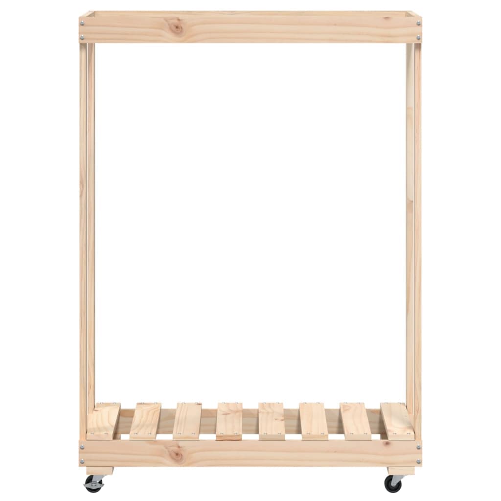 Portalegna con Ruote 76,5x40x108 cm Legno Massello di Pino in Cestini portalegna Esplodia - Napoli, commercioVirtuoso.it