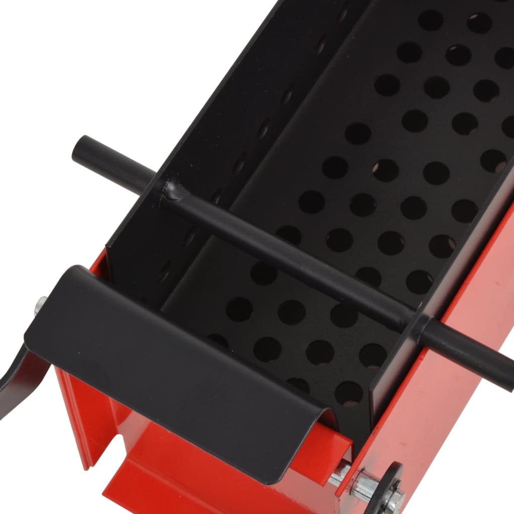 Compattatore di Carta per Camino in Acciaio 34x14x14 cm Nero e Rosso in Pressa per carta Esplodia - Napoli, commercioVirtuoso.it