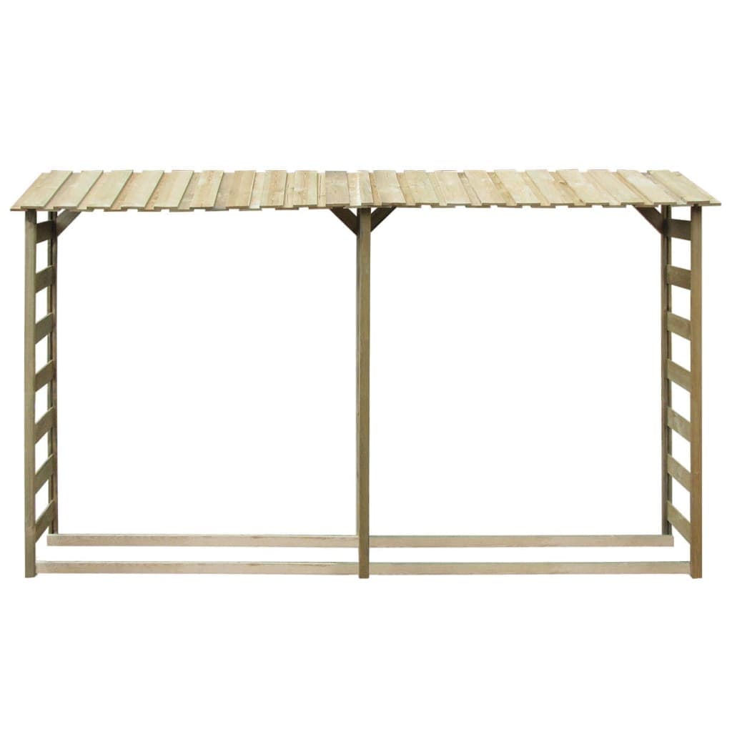 Doppio Portalegna da Esterno per Legname 300x44x176cm Legno Pino Impregnato in Portalegna Esplodia - Napoli, commercioVirtuoso.it