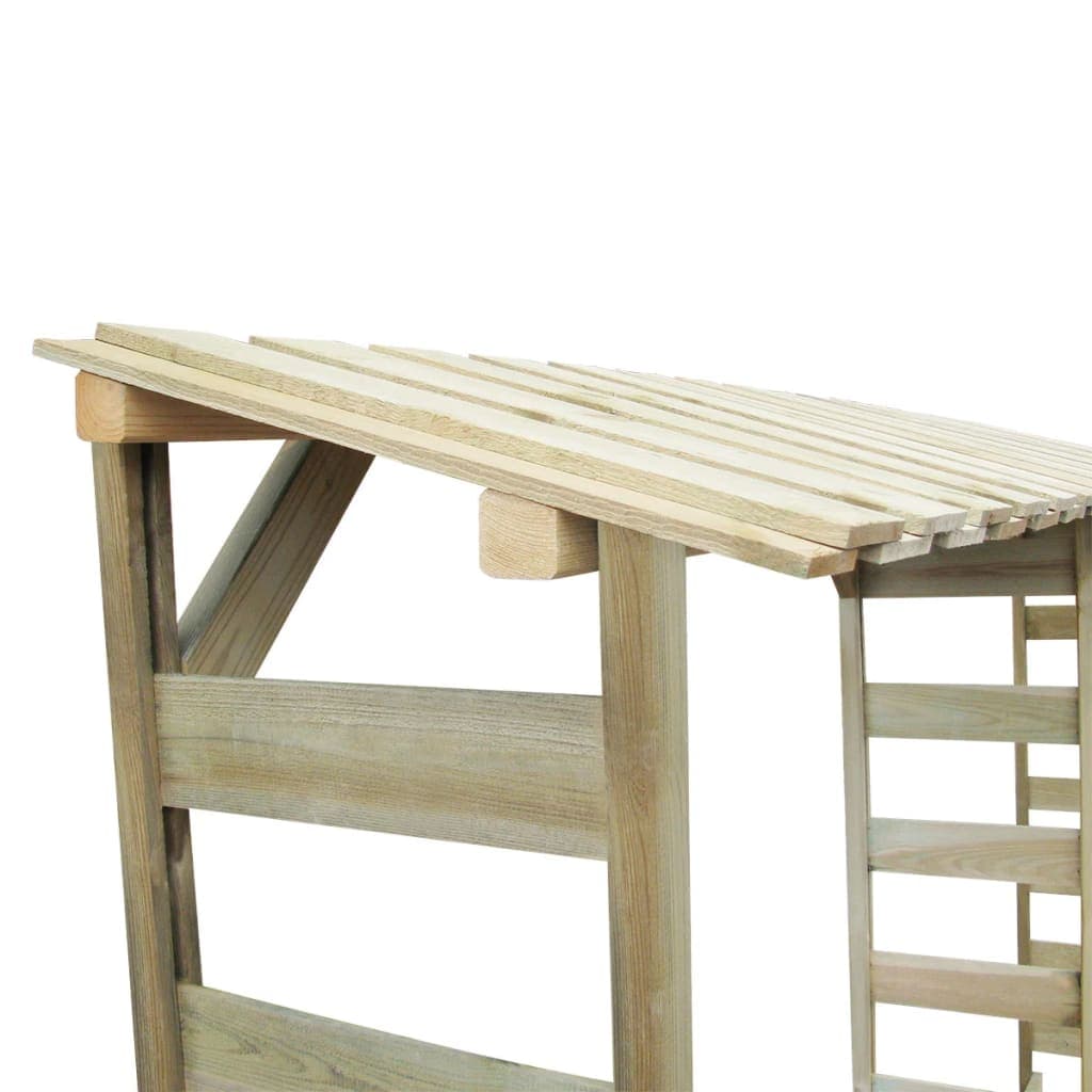 Doppio Portalegna da Esterno per Legname 300x44x176cm Legno Pino Impregnato in Portalegna Esplodia - Napoli, commercioVirtuoso.it